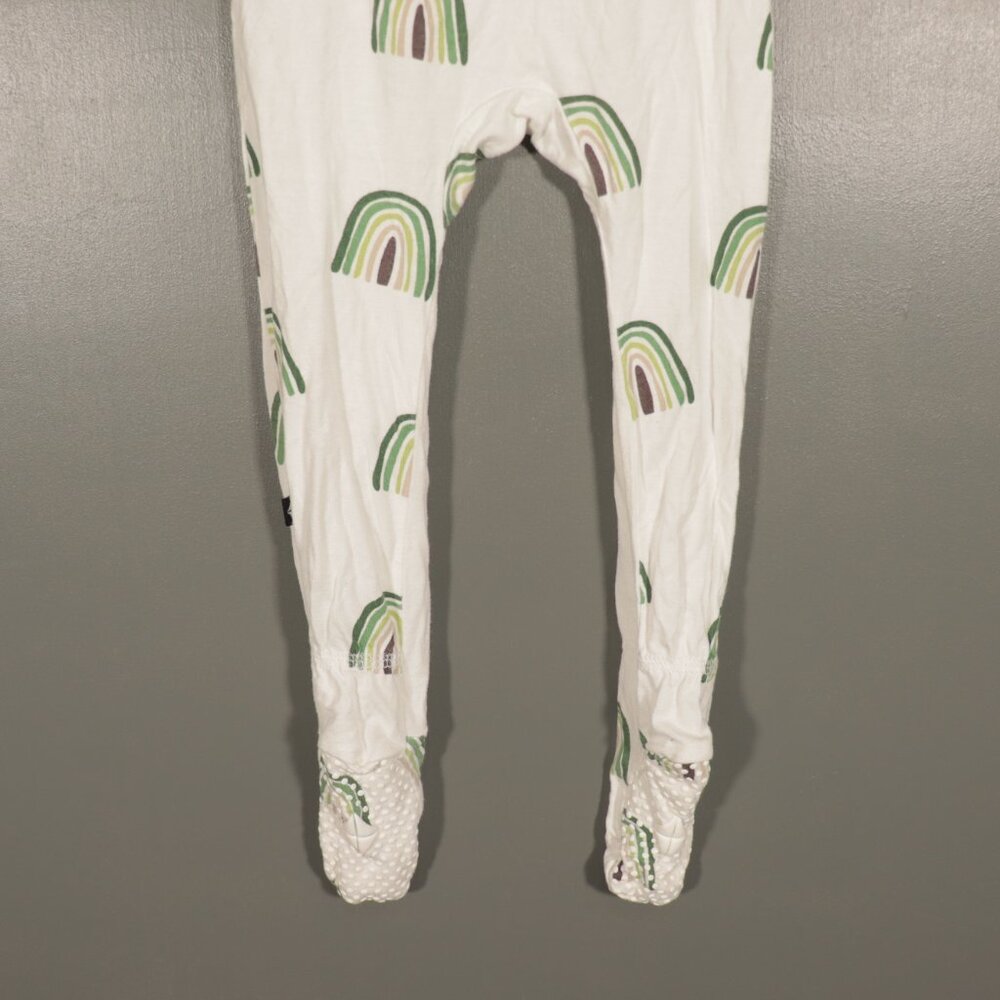 EUC Kyte Baby Green Rainbow Footie Size 6M-12M - Picture 5 of 9